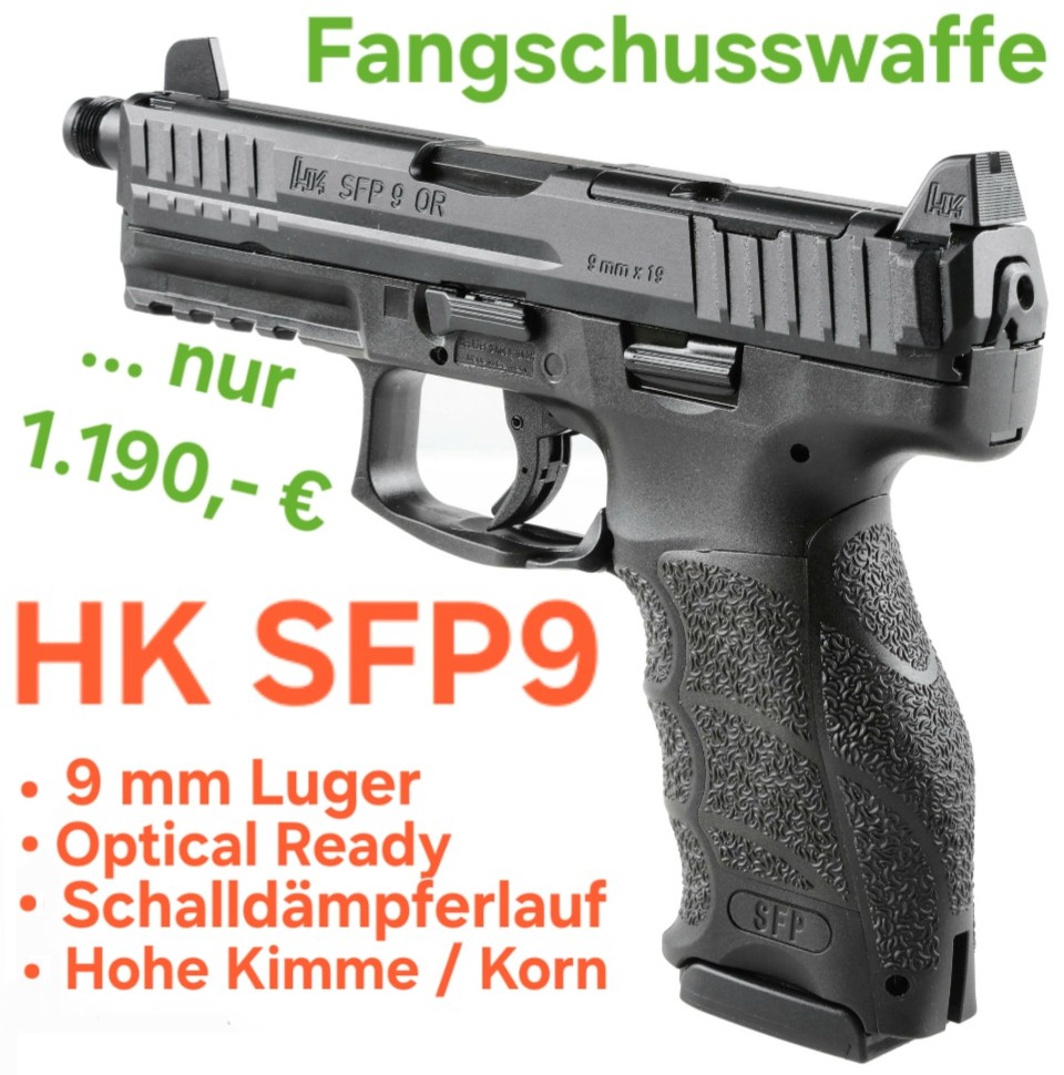 HK SFP9 TACTICAL OR Halbautomatische Pistole