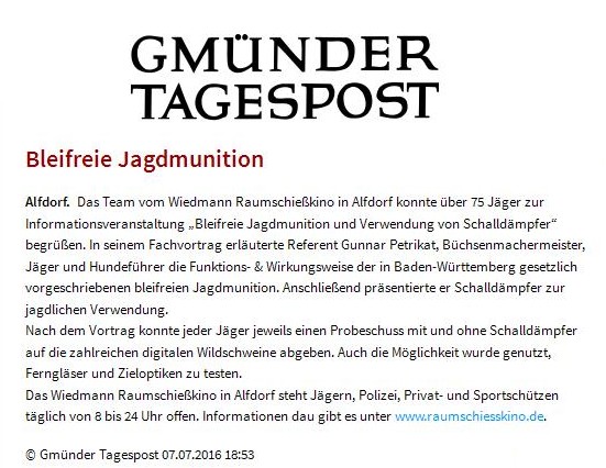 Gm&uuml;nder Tagespost - 7. Juli 2016
