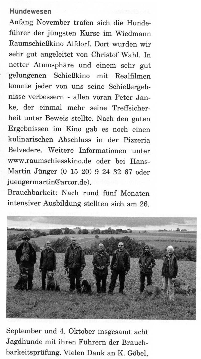 Der J&auml;ger in Baden-W&uuml;rttemberg 12 / 2015