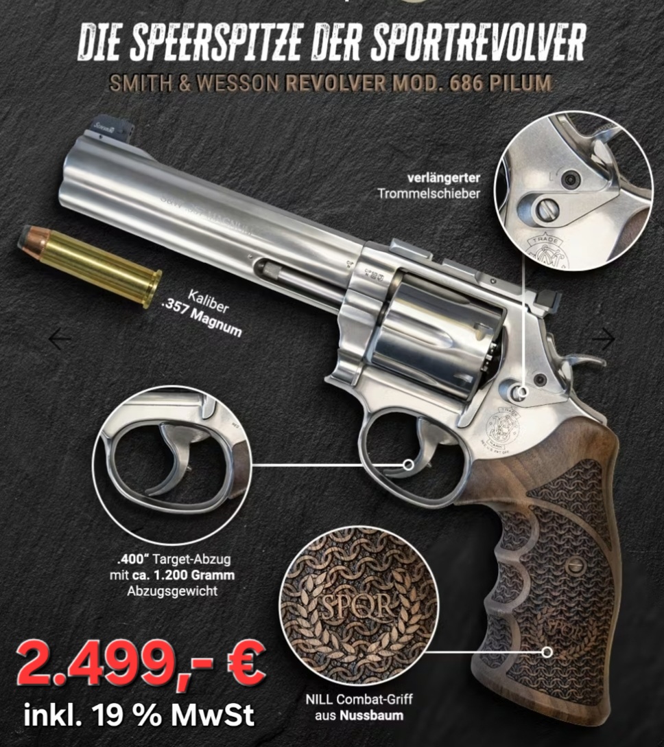 S&W Revolver 686 Pilum