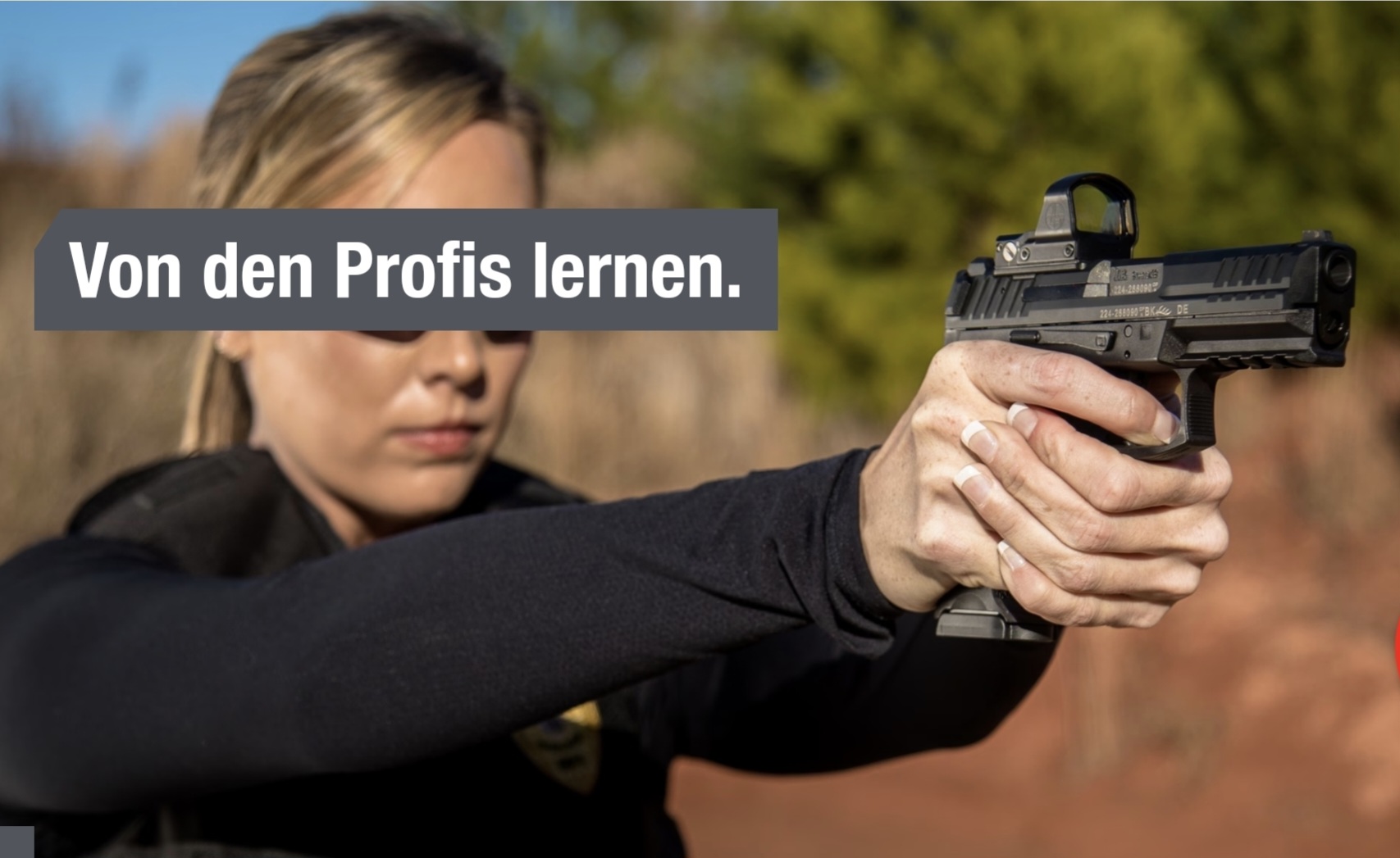 HK SFP9 halbautomatische Pistole Kaliber 9 mm Luger mit Reflexvisier