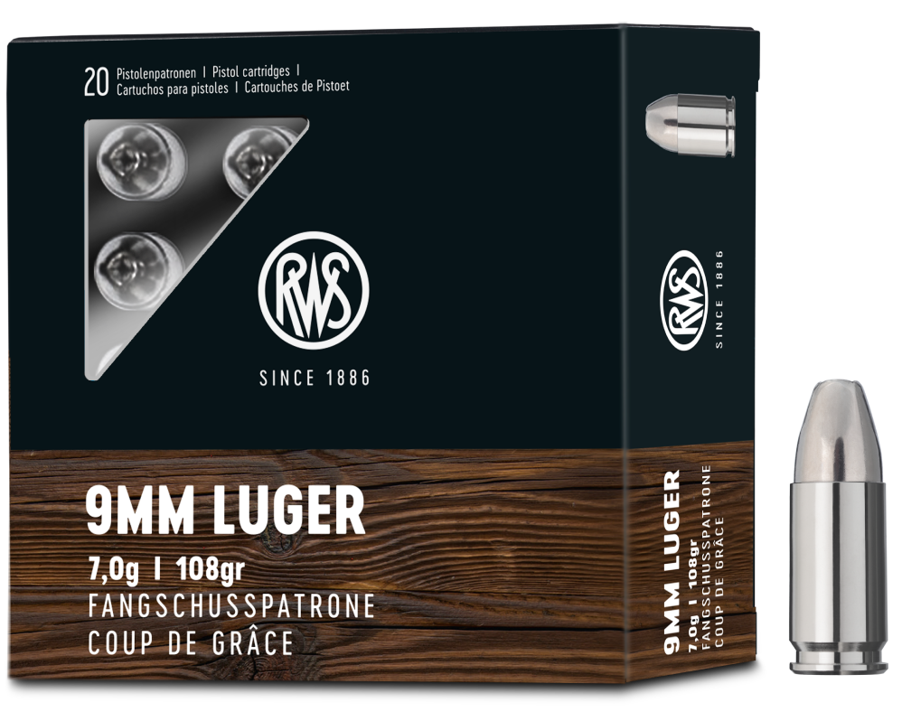 RWS Fangschussmunition 9 mm Luger