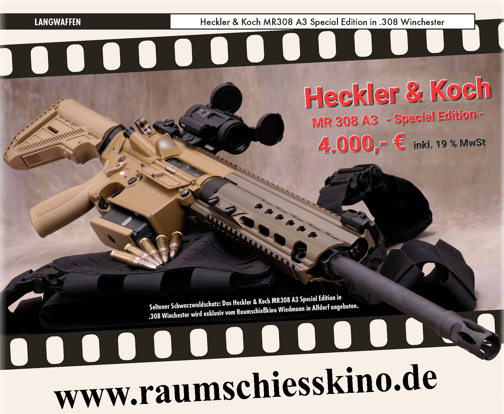 HK MR 308 A3 - SPECIAL EDITION - G28 PATROUILLE DESIGN + TECHNIK -