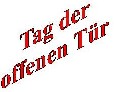 Einladung zum "Tag der offenen T&uuml;r" am 3. Oktober 2015