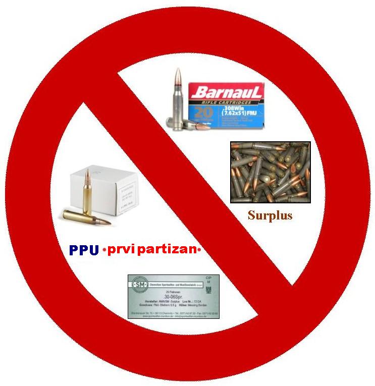 Verbotene Munition